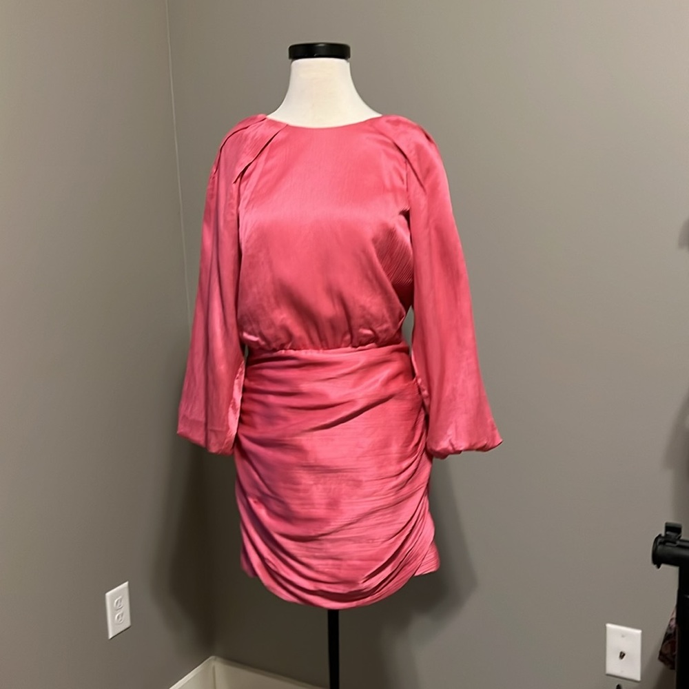 Veronica Beard size 8 pink dress, silk/cotton, lined, never worn.